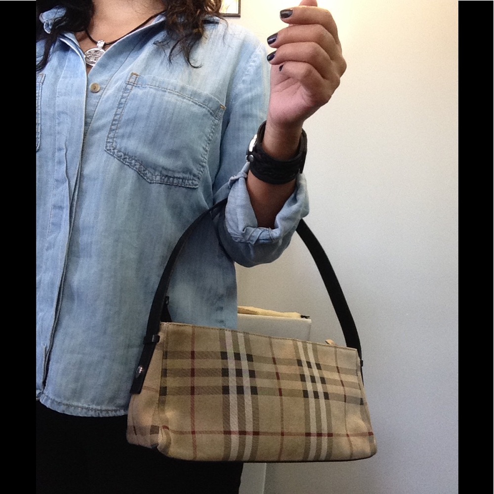 BURBERRY Plaid Small Shoulder Bag